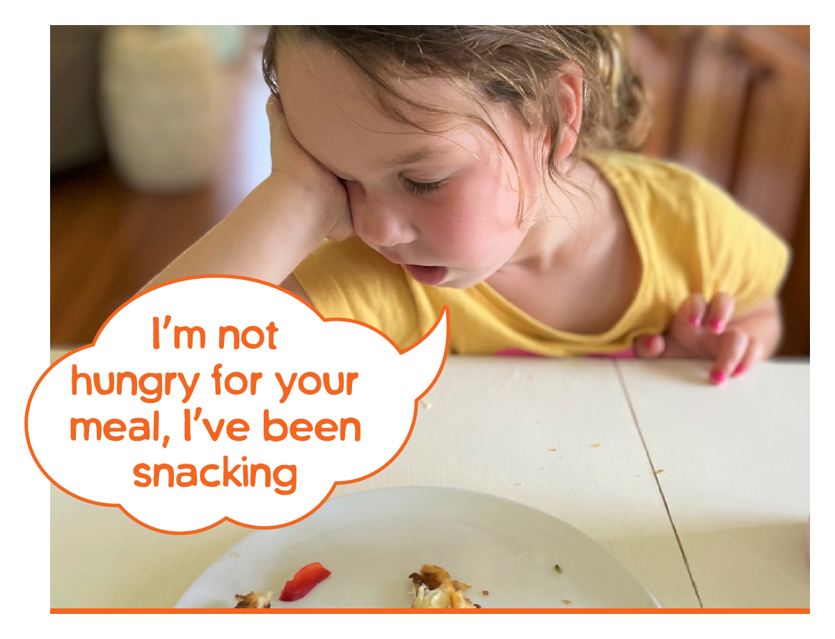Im not hungry for your meal Ive been snacking