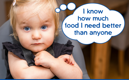 Toddler thinking " I know how much food I need better than anyone"