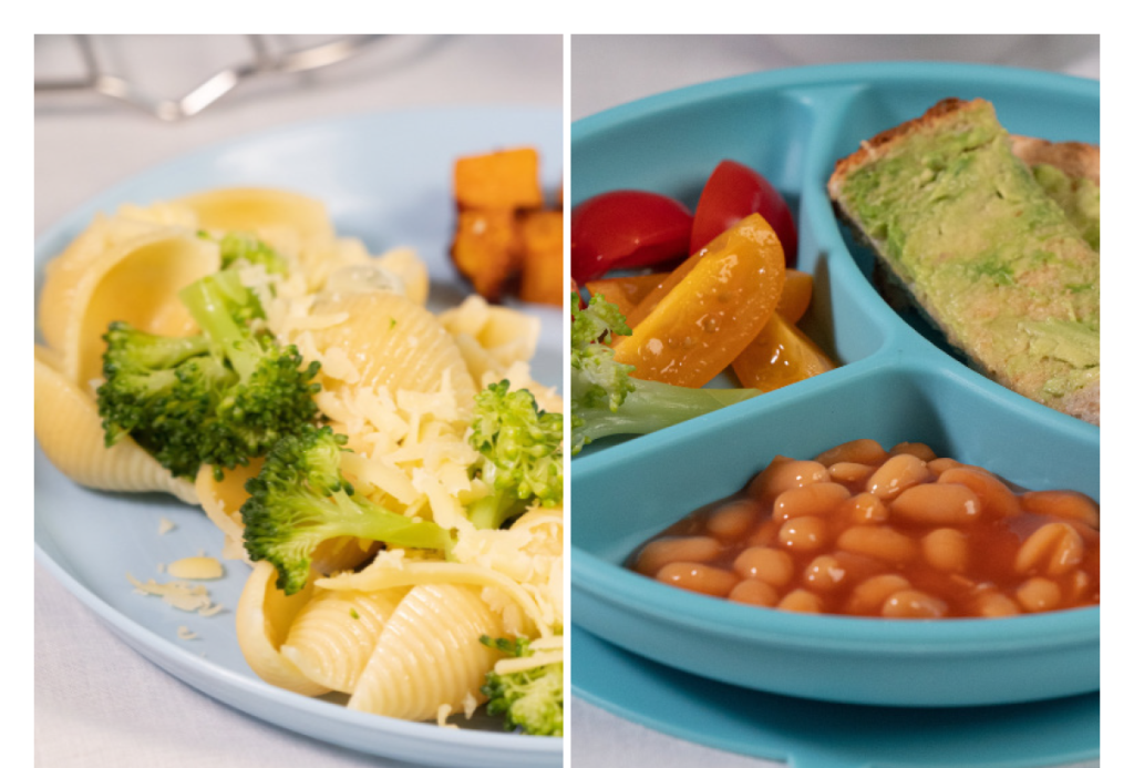 Vegan, vegetarian meals on display