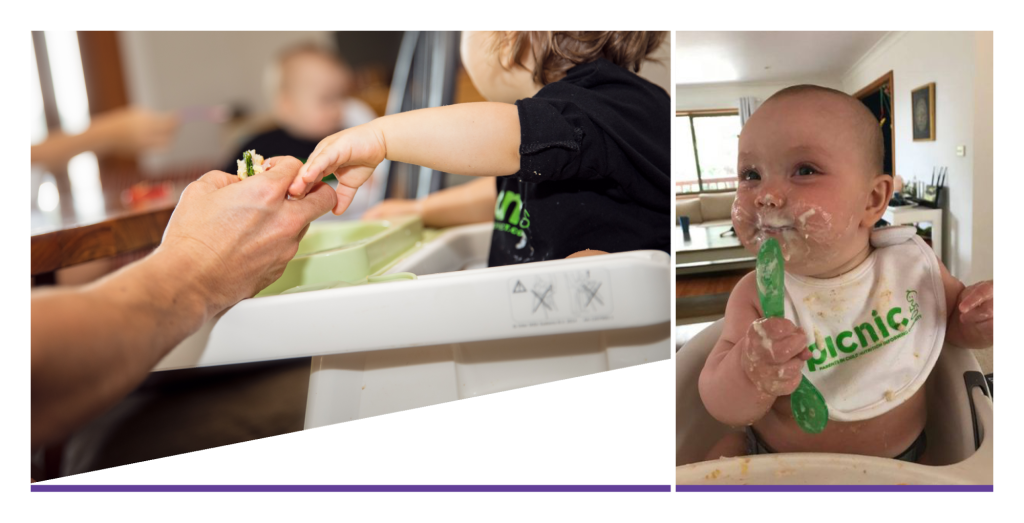 image of parent holding babies hand