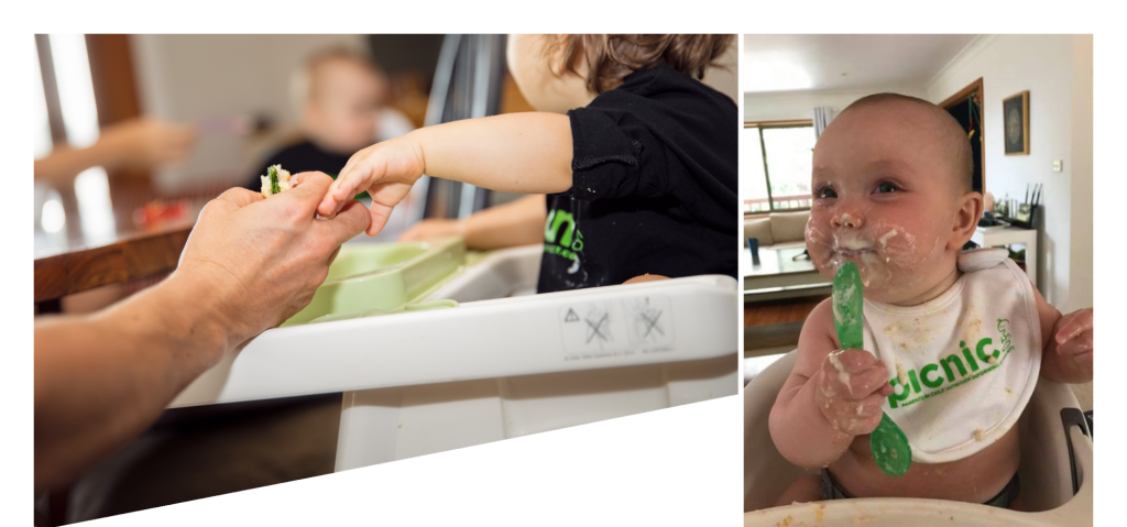 image of parent holding babies hand