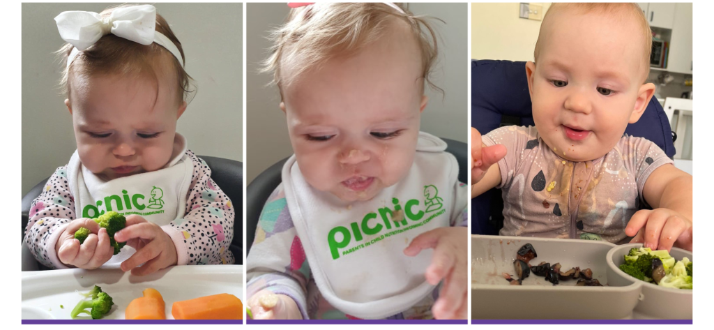 babies feeding themselves